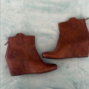 Frye leather booties